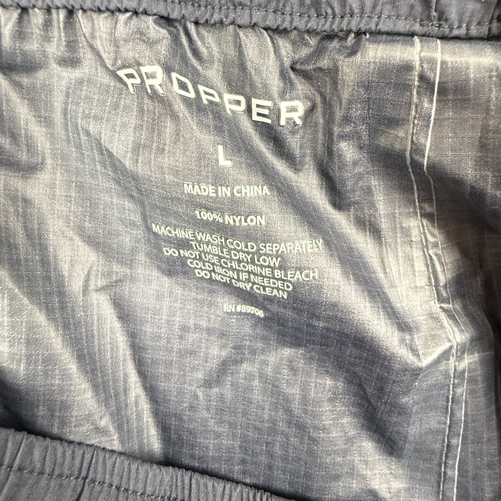 Propper Packable Waterproof Rain Pants‎ Mens Large Navy Blue Windproof New - Picture 9 of 12